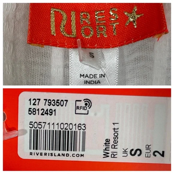 NWT! River Island Waterfall Maxi Beach Kaftan - Picture 7 of 8